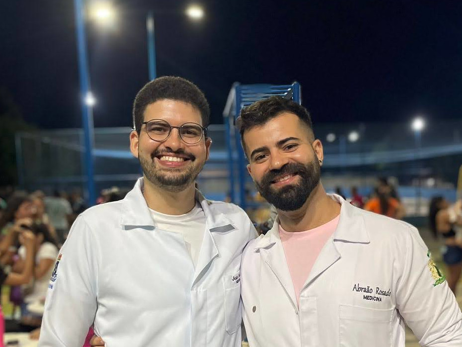 Abraão e eu ao final do evento