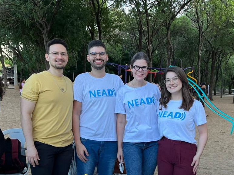 Membros do NEADD no evento